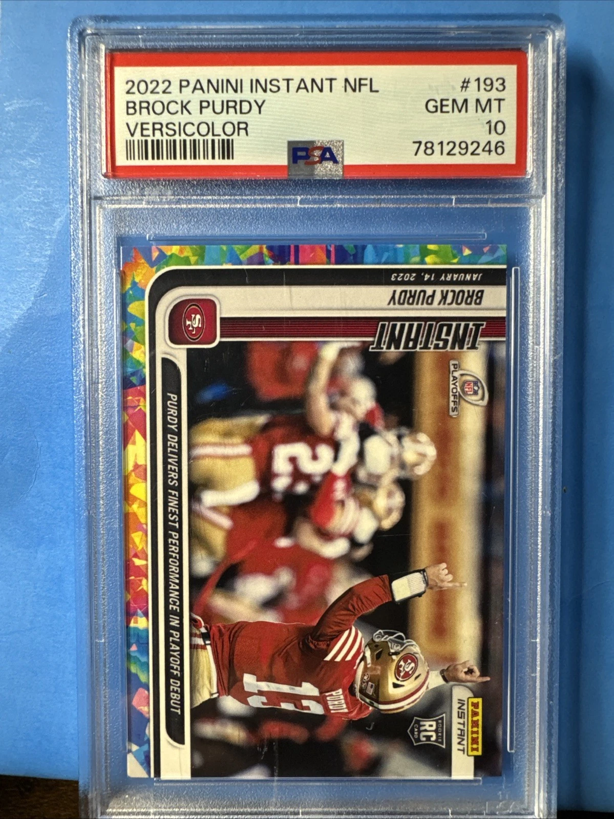 Brock Purdy Panini Instant NFL #193 Versicolor