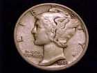 1931-P  Mercury Dime, Very  Fine Grade.