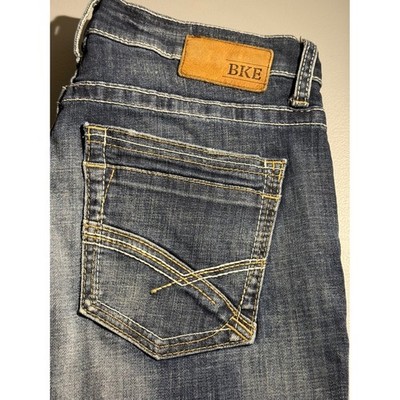 BKE Jake Straight Leg Jeans Mens 32R Medium Wash Denim AVP16047