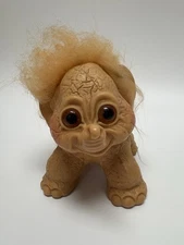 VINTAGE DAM TROLL ELEPHANT With Fabulous Orange Hair! 1960s!