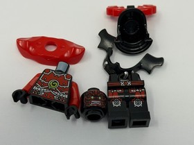 LEGO Warrior red black armor helmet  Ninjago minifigure 70501 70503