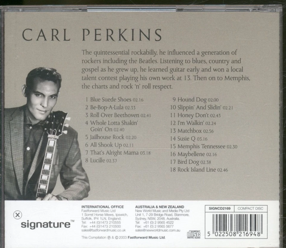 Carl Perkins Unvergessliche Musik Von... Carl Perkins CD UK Signature 2003 - Bild 2 von 3