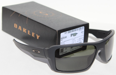 #ad OAKLEY Double Edge Sunglasses Matte Black Dark Grey OO9380 01 NEW $139.95