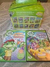 LeapFrog 12 DVD Lot Learn With Leap Mega Pack Letter Factory Number Land Kids