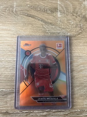 2022-23 Topps Finest Bundesliga Orange Refractor /25 Jamal Musiala #121