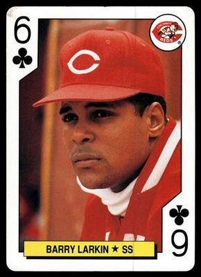 1991 U.S. Playing Card Co. Major League All-Stars Playing Cards #6 Barry Larkin