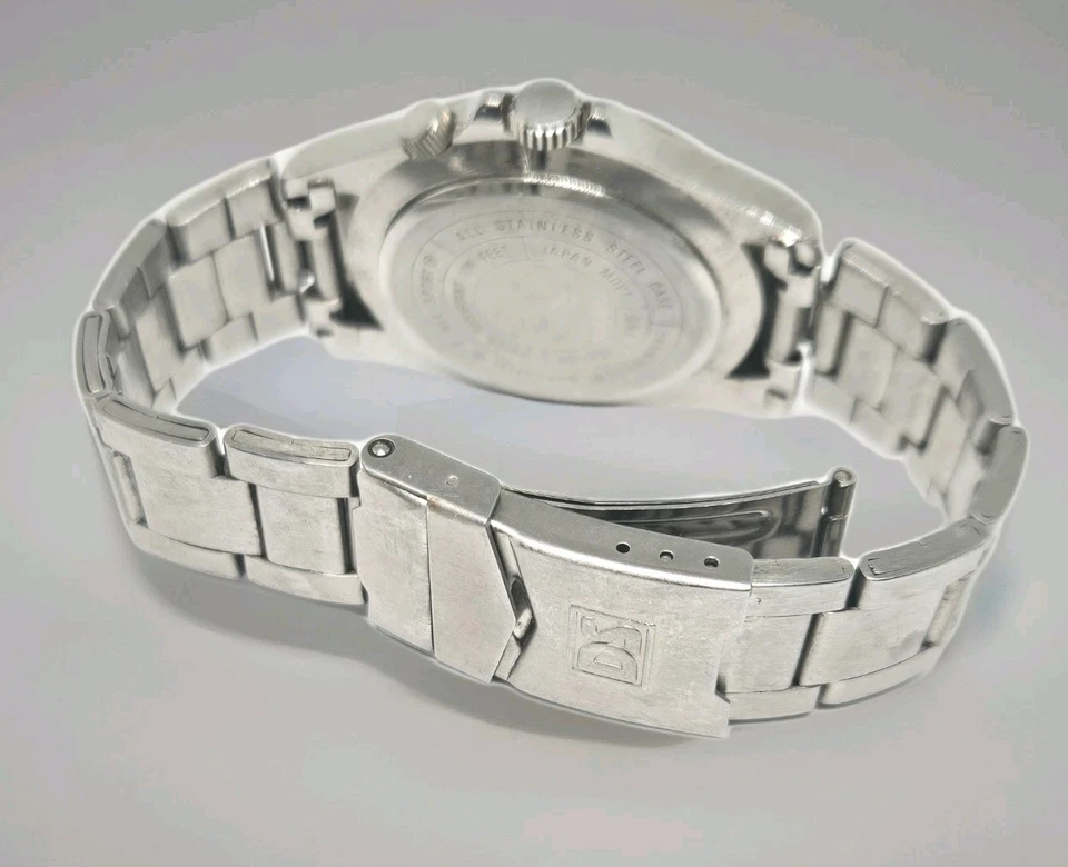 Reloj Armatron Durasteel 9me Tono Plata 20/1101 3 Ojos Con Bisel Fijo IMPRESCINDIBLE Foto 3 de 4