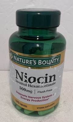 Nature's Bounty Niacin 500 MG-120 Capsules Support Nerves Exp09/28