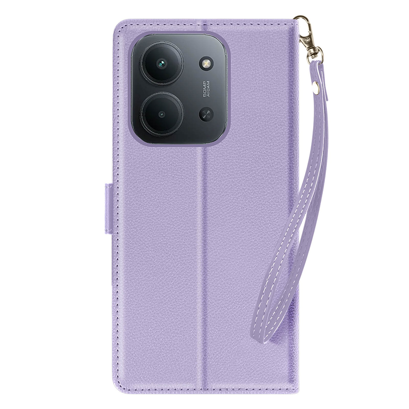 Etui Xiaomi Redmi 15C Avizar Housse Portefeuille Noire en Simili Cuir