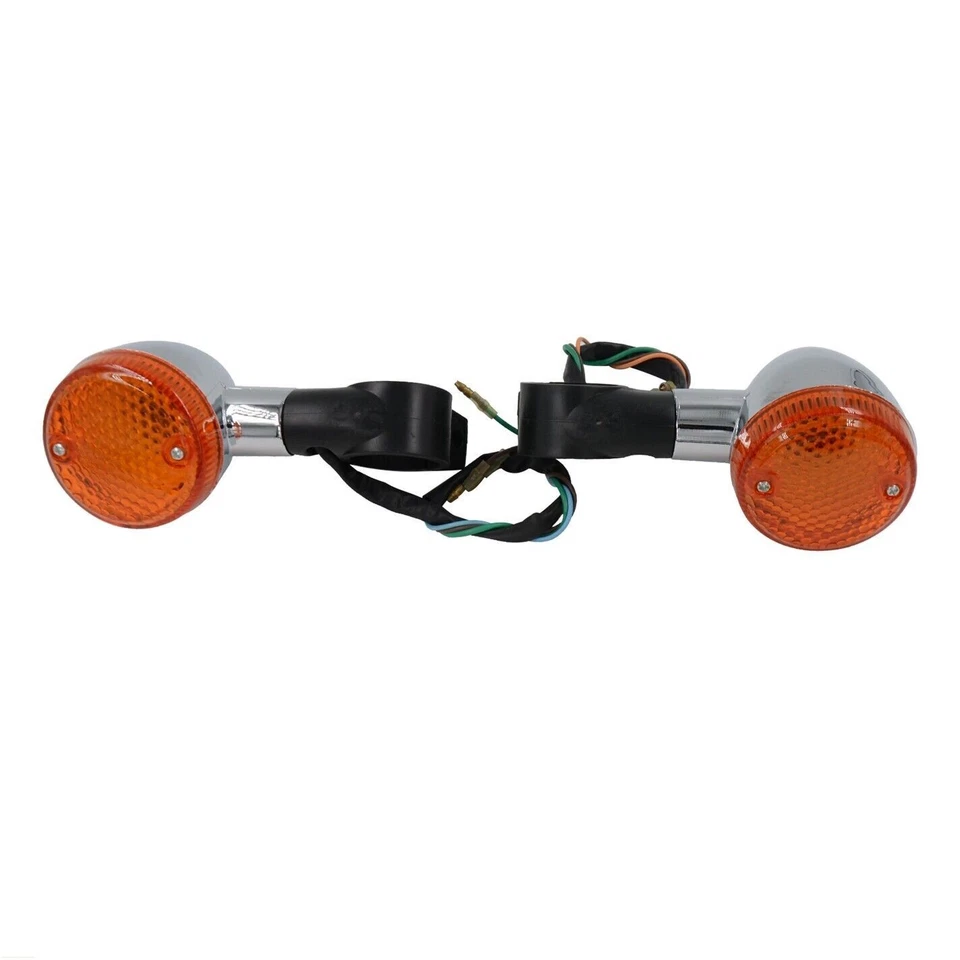2x Luz indicadora de señal de giro delantera para Honda STEED shadow 400 750 600 personalizada Foto 2 de 4