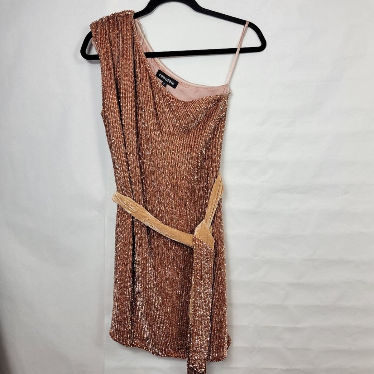 retrofete one shoulder sequin dress Ella Dress Retrofete