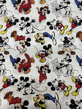 Disney Mickey Mouse Springs Creative 100 Cotton Fabric By The Half Yard