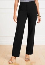 Talbots Dark Blue Easy Travel Straight Leg Pants Size 8 waist size 31"