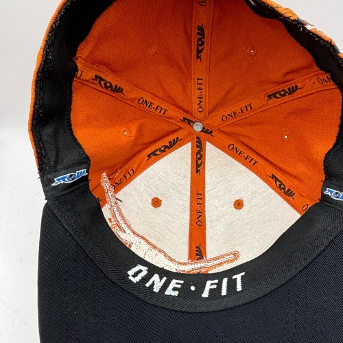 Texas Longhorns NCAA Football Hat Cap Fitted M/L Orange & Black Top of the World - Picture 9 of 10