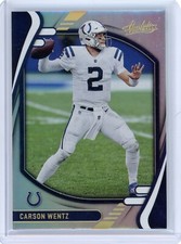 2021 Panini Absolute Carson Wentz Base - Indianapolis Colts