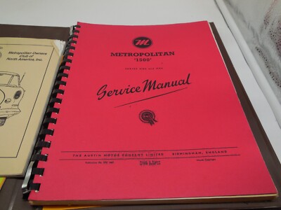 B5 METROPOLITAN 1500 SERVICE MANUAL HD6 HE6 Membership Rooster
