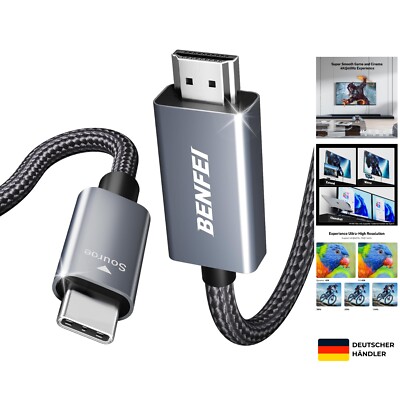 4,5m USB C zu HDMI Kabel - Hochauflösendes Streaming für Thunderbolt 5 Geräte