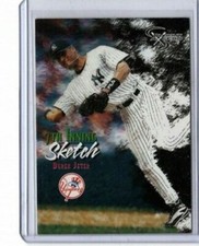 1998 Skybox Derek Jeter Dugout Axcess Sketch #124 New York Yankees HOF