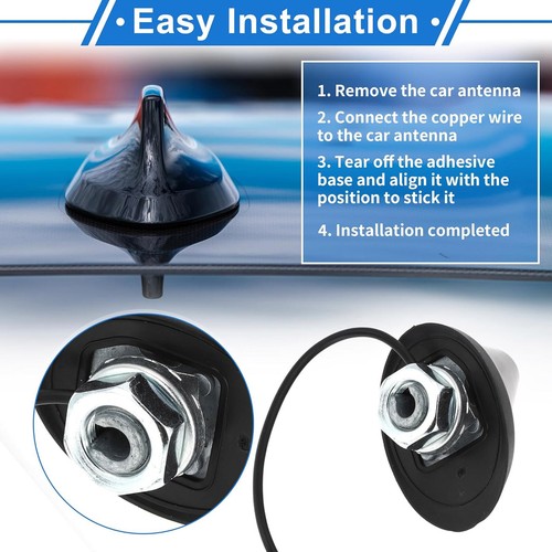 Roof Aerial Base Antenna For Fiat Grande Punto Evo 500 Panda Bravo Stil 520760be - Picture 5 of 14