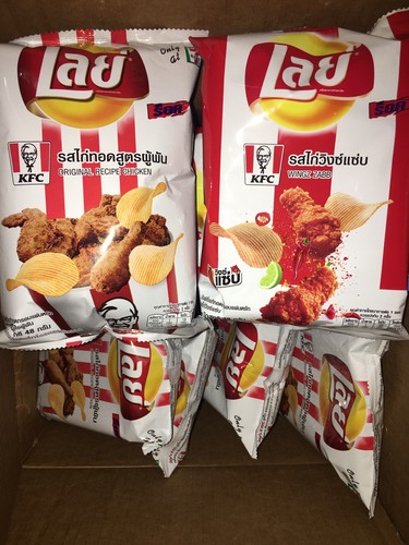 2 KFC X Lay&amp;amp;#039;s Potato Chips Snack Kentucky Fried Chicken 7 Eleven Thailand Only