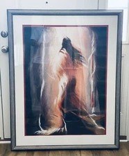 Larry Fodor Serigraph THE RITUAL 52" x 41" American Indian Native #61 of 175 Art