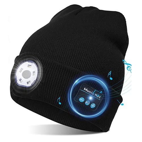 Bluetooth 5.0 LED Beanie Hat with LED 
