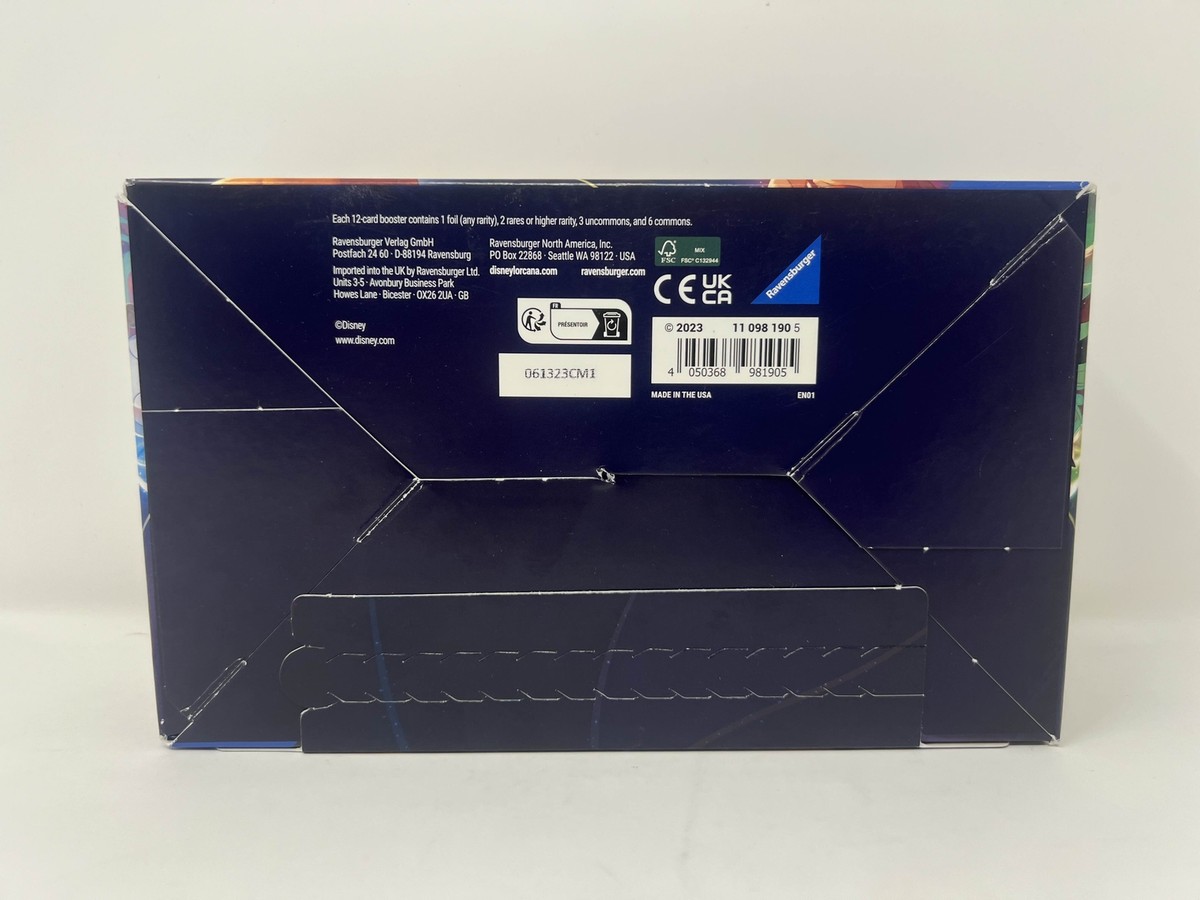 Disney Lorcana The First Chapter Booster Box, 1st Print, CM1, Factory  Sealed 4050368981905| eBay