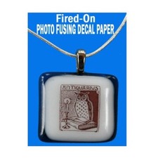 Fired-On Images Laser Printer Transfer Decal Paper for Glass 8.5"x11" 10 Sheets