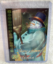 1995 FLEER ULTRA X-MEN HAUNTED MANSION ICEMAN CARD Halloween SIGNED KUBERT Exc