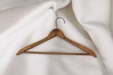 Vintage Eastern Steam Ship Line Wooden Coat Clothes Coat Hanger Advertising