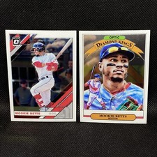 2019 Donruss Optic Diamond Kings Mookie Betts Insert Boston Red Sox & Base #101
