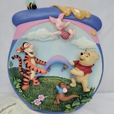Bradford Exchange Hip Hip Poohray Tigger Pooh Piglet Sculptural Plate Disney