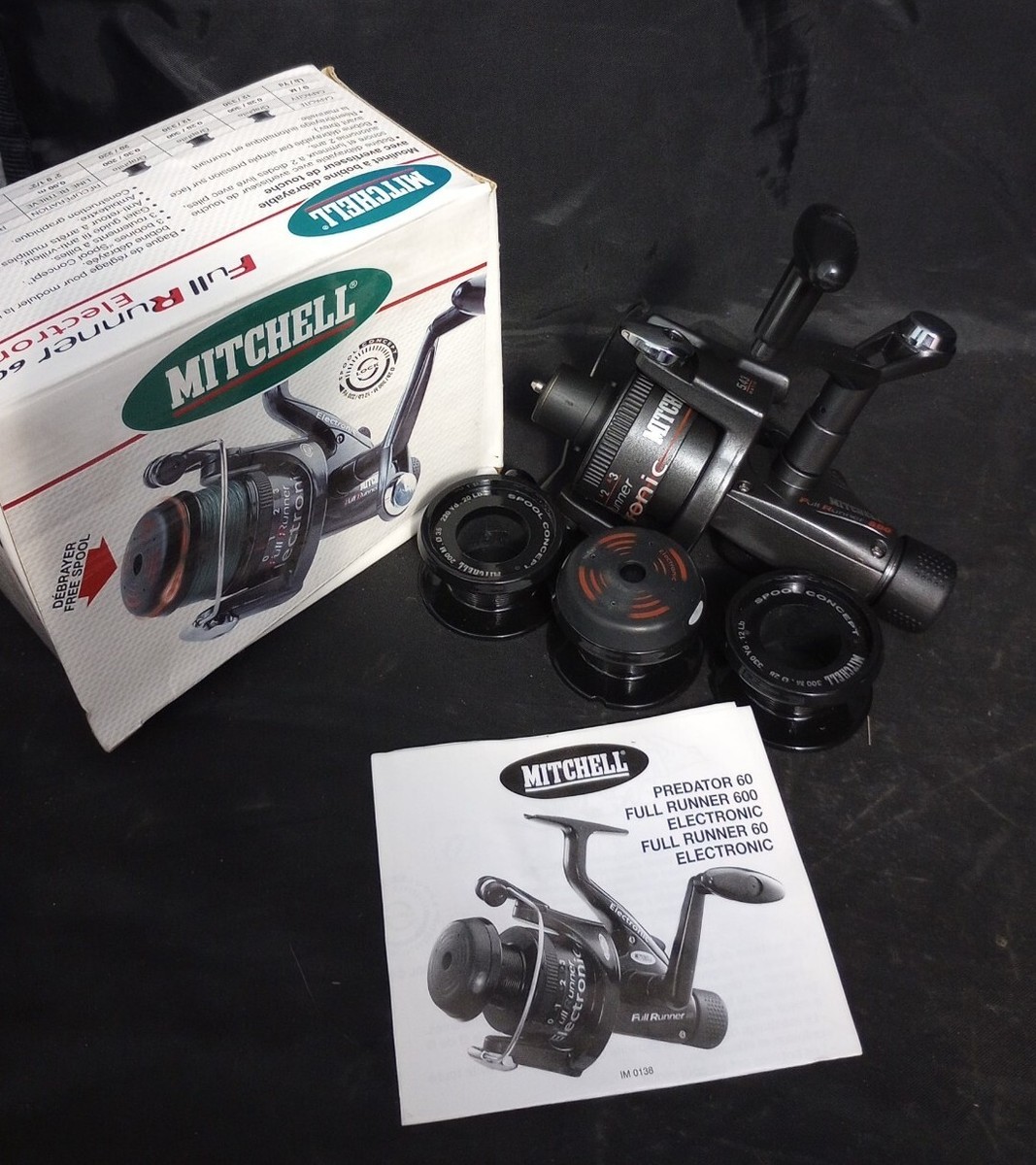 2 Moulinets De Pêche NGT Camo 60 Carp Runner Avec Bobine De Rechange - Ligne 12lb - Neufs étui Inclus
