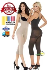 THERMAL OPEN BUST BODY SHAPER CAPRI  REDUCTORA CONTROL SLIM REDU TUMMY 