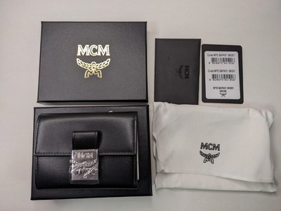 MCM Tracy trifold wallet in spanish leather Women Mini Black | eBay