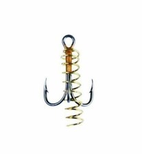 Eagle Claw Softbait Treble Hook w/Spring #14 Bronze 374SBAH-14