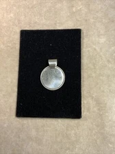 Sterling Silver Engravable Disc Pendant
