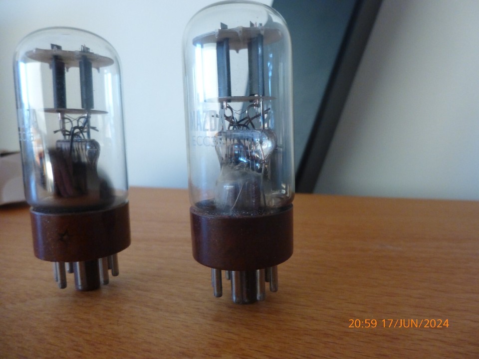 Paire De Lampes 6L6G Mazda / Mullard - Tubes NOS NIB - Valve Matched Pair