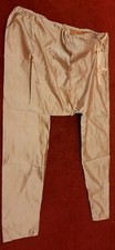 Pink Satin Low Crotch Trousers Drawstring Waist Plus Size