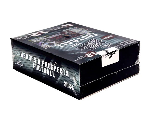 2024 LEAF HEROES & PROSPECTS FOOTBALL JUMBO BOX (&)