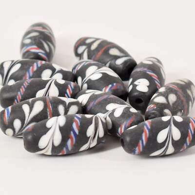 10 Imitation ''Lewis And Clark'' Trade Beads Indonesia Smith Collection