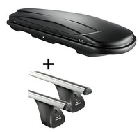 Dachbox Vdpjuxt600L+Alu DachträGer Vdp FüR FüR Nissan Qashqai 5TüRer 07-14