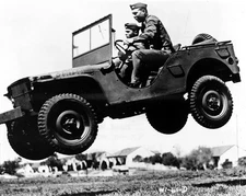 U.S. Soldiers testing a new Jeep 8"x 10" World War II WW2 Photo 603