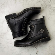 Polar Fox FABIAN Para hombres Informal Vestido Trabajo Moto Combate Mid-Top Botas
