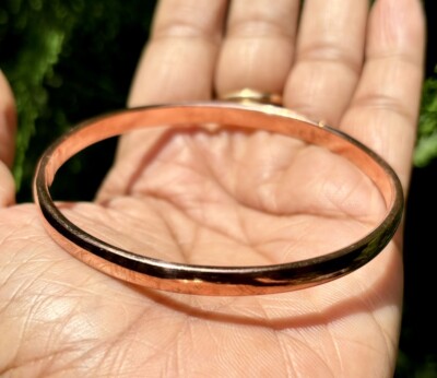 1 Stück Reinkupfer Armreifen, Damen Armband Armreif, Heilarmreifen, 4,5 mm Br...