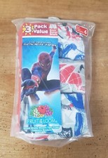 FRUIT OF THE LOOM THE AMAZING SPIDER MAN BOYS BOXER BRIEFS 3 PACK SIZE 6 NEW