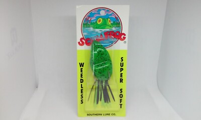 SCUM FROG Watermelon Seed 2.25'' Soft Weedless Topwater Surface 5/16 fishing Lure