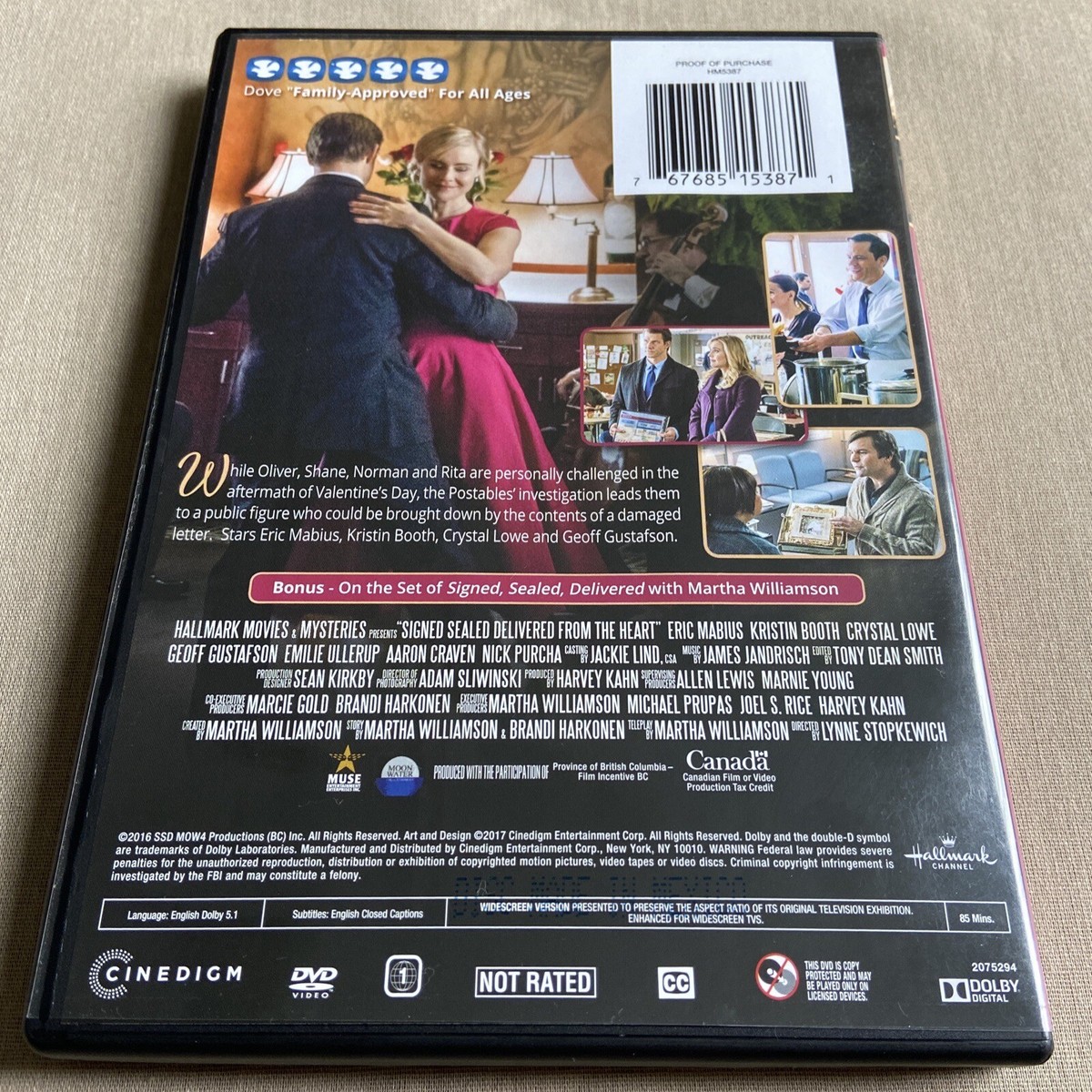 Signed Sealed Delivered From the Heart (DVD Hallmark Movie