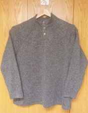 Sonoma Men's NWOT 4XB Gray Black 1/4 Snap Pullover Sweater Pockets Stylish New