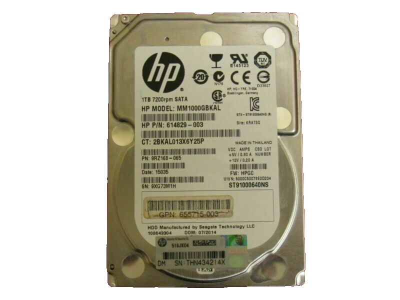 HP 1TB 7200RPM 2.5